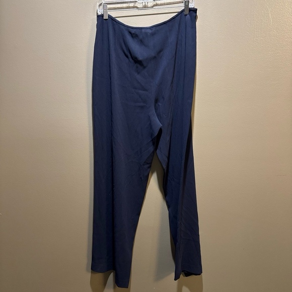 Ellen Tracy Y2K Navy Blue Elegant Dressy Trousers Size 10 - Picture 5 of 9
